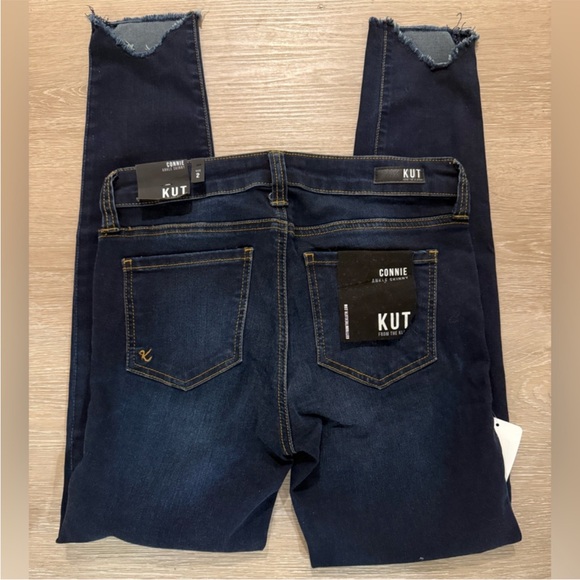 NWT Kut From The Kloth Connie Ankle Skinny Jeans Dark Wash Size 2 - Picture 5 of 12
